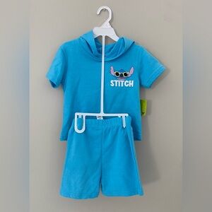 Stitch Hooded Baby Boys 2Pc
Short Set Blue / size 4